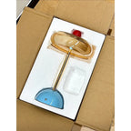 DoLife Store Retro Style Light Luxury High-end Glass Table Lamp 2026 New French Medieval Bedroom Bedside Lamp Charging Model