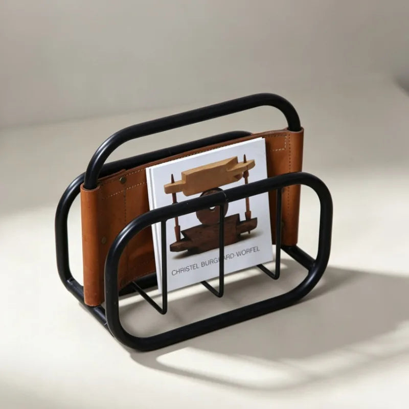 Modern Leather Sling Magazine Holder