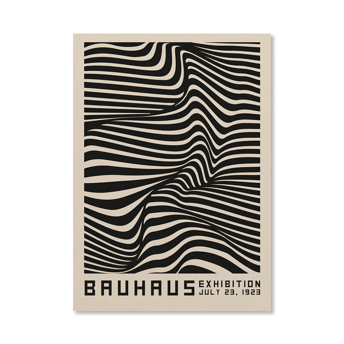 Bauhaus Abstract  Pop Art Geometric Poster (No Frame)