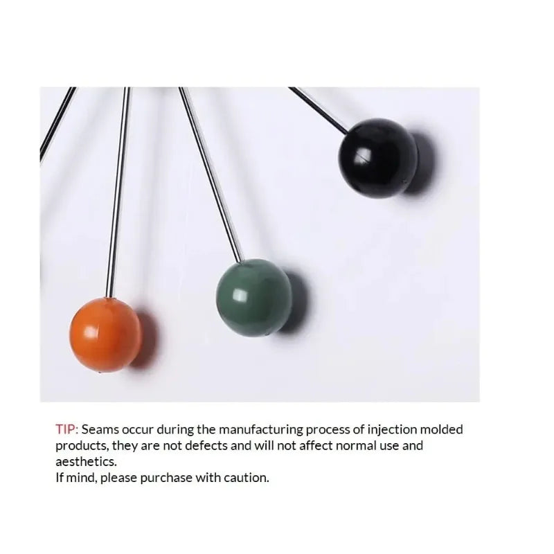 Pop Color Ball Silent Wall Clocks