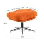 Bauhaus Red Lounge Rotating Sofa Chair