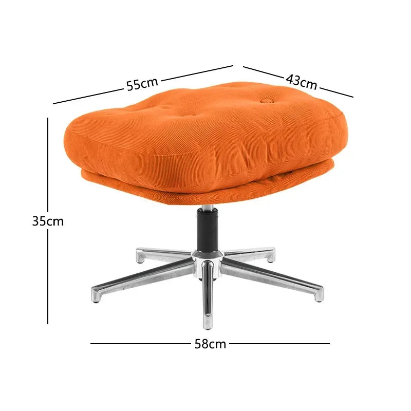 Bauhaus Red Lounge Rotating Sofa Chair