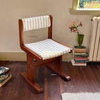 Home Retro Fabric Saddle Chair