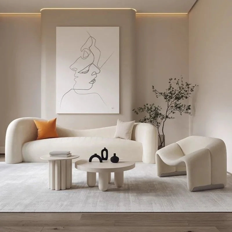 L-shaped Nordic Lounge Chair