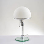 Bauhaus Lamp White Table Lamp Danish Designer Nordic Bedroom Bedside Simple Glass Table Light for Living Room