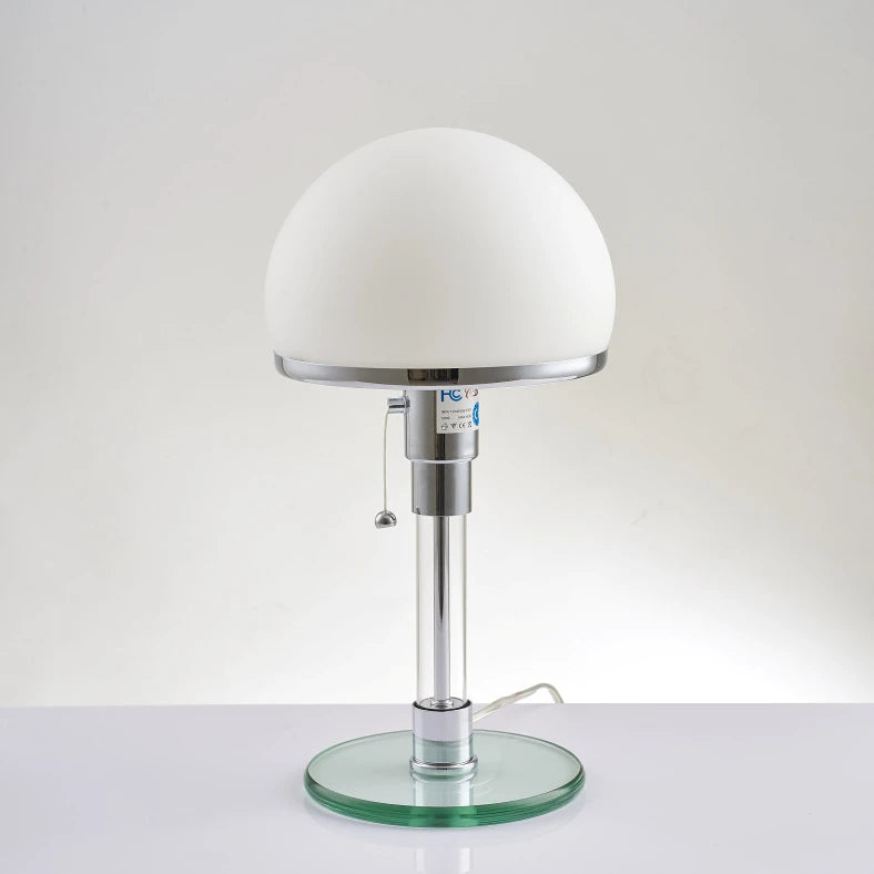 Bauhaus Lamp White Table Lamp Danish Designer Nordic Bedroom Bedside Simple Glass Table Light for Living Room