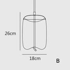 Thick Hemp Rope Glass Hanging Lamps