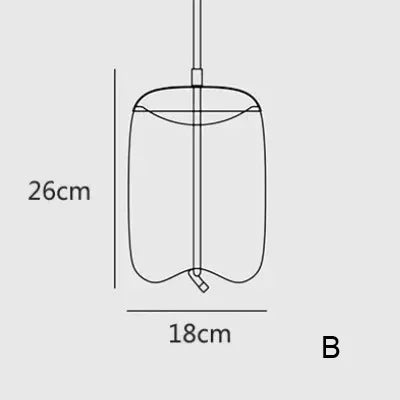 Thick Hemp Rope Glass Hanging Lamps