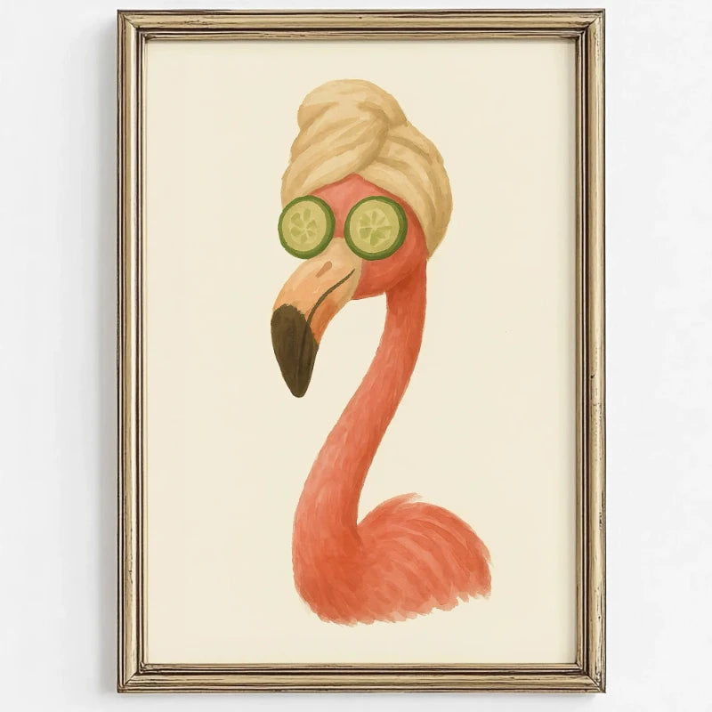 Bubble Bath Wall Art Animal Poster (No Frame)