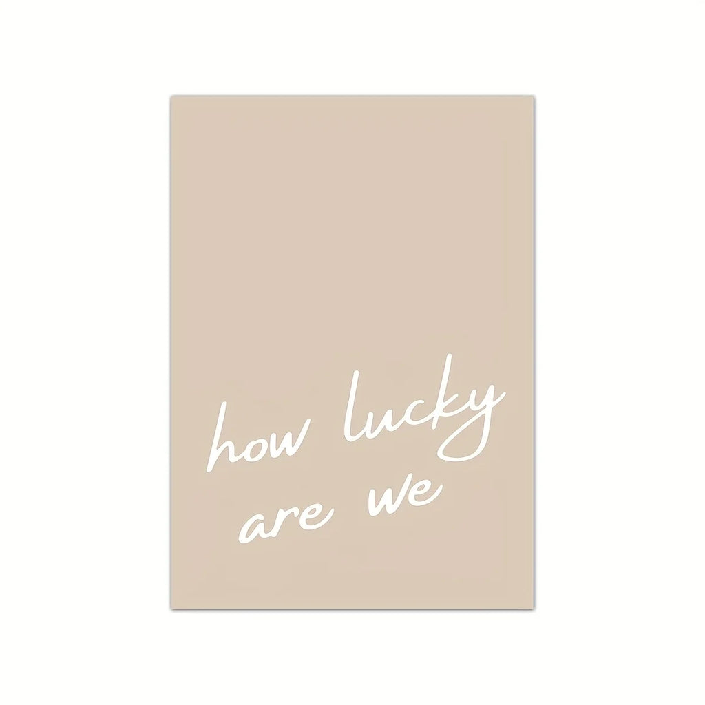 Simple Trendy Text Printing Poster (No Frame)