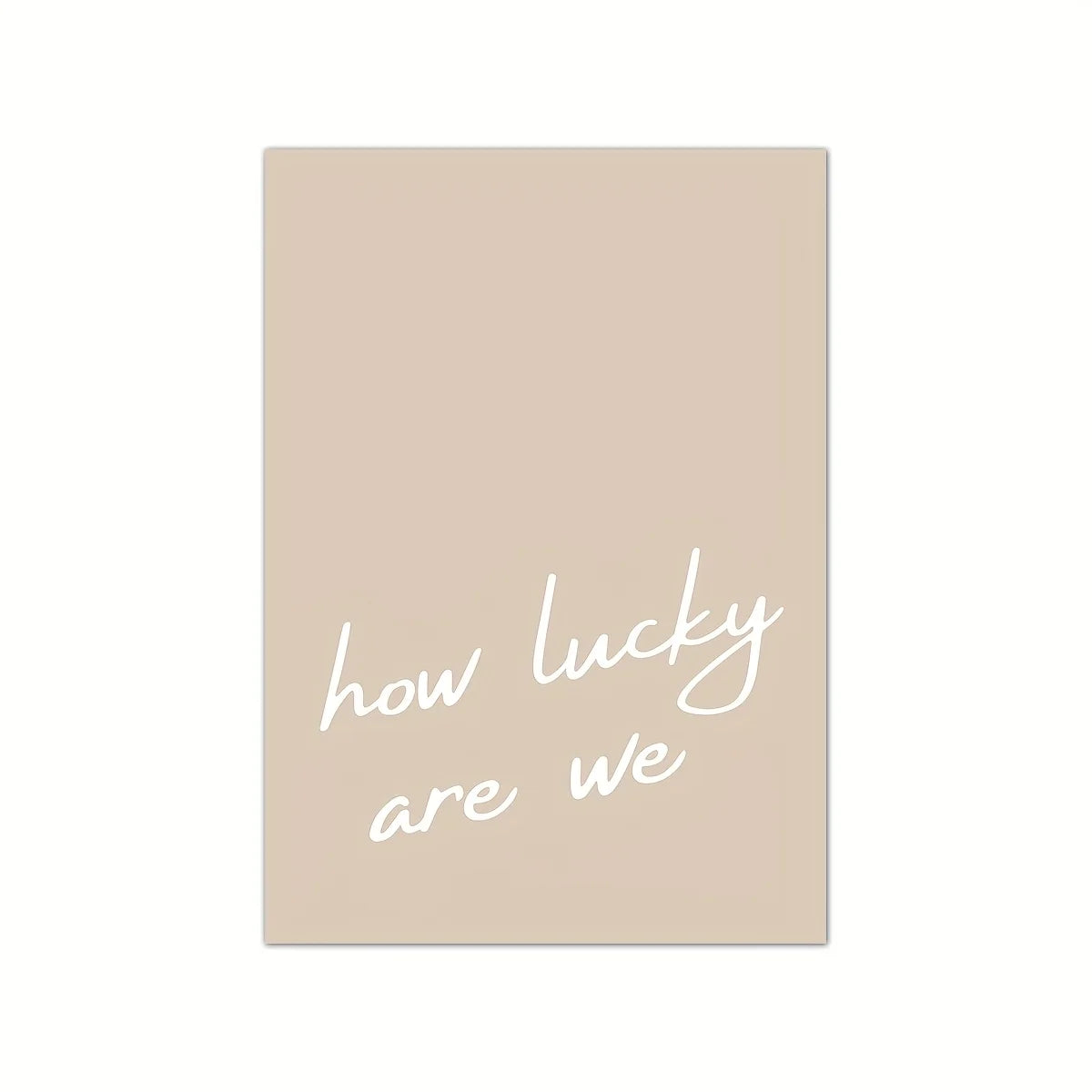 Simple Trendy Text Printing Poster (No Frame)