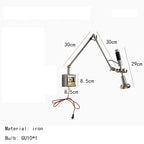 American Novelty Chrome Metal Wall Lamp