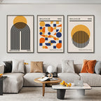 Bauhaus Abstract Modern Geometric Posters (No Frame)