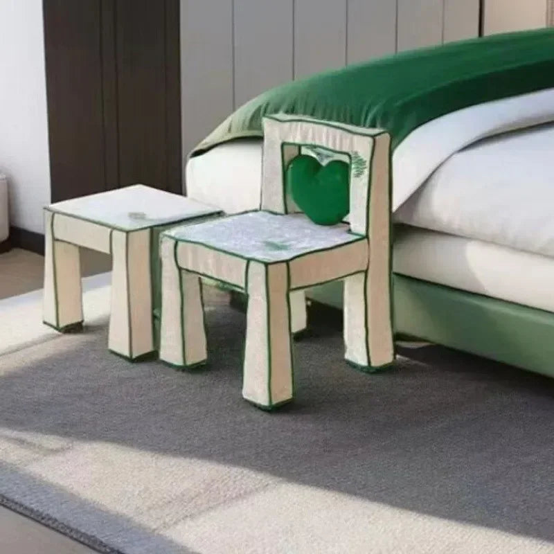 Wabi-sabi Style Cartoon Love Chair