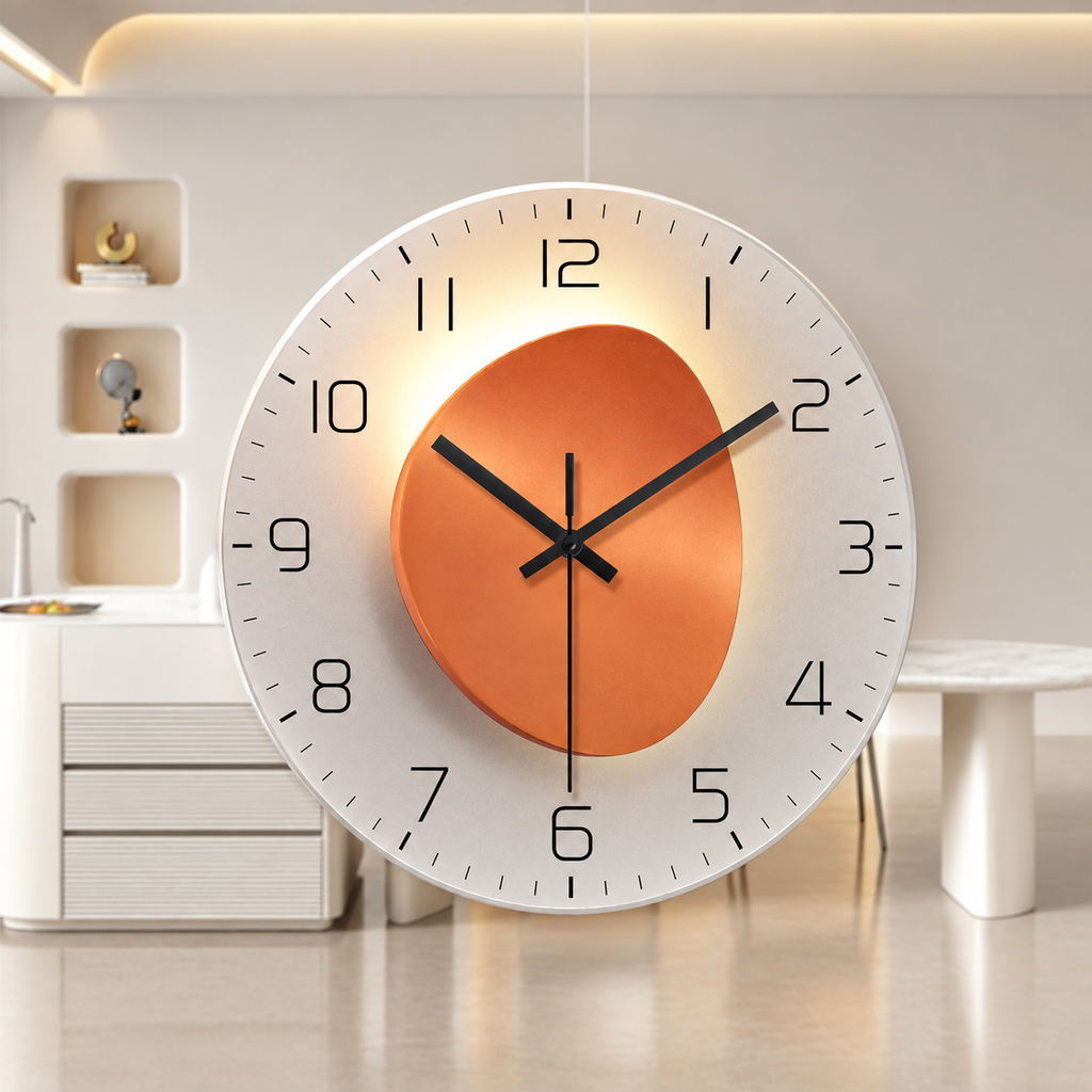 Light Luxury Glass Wall Clock