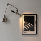 American Novelty Chrome Metal Wall Lamp