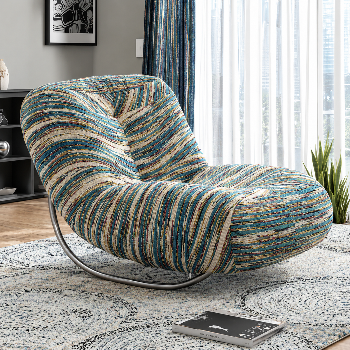Minimalist Creative Single Lazy Casual Rocking Sofa Chair